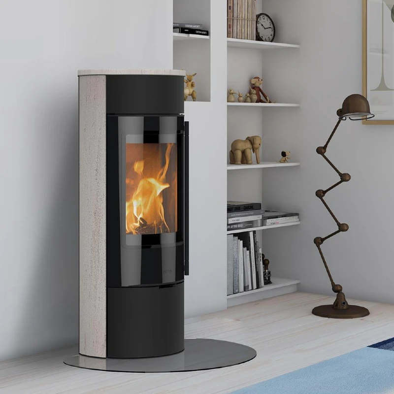 Lotus Prestige Magic 40 | Lotus Prestige Magic 40 Kaminofen 5 kW Limestone Magic-Glastür