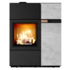 13421 austroflamm quadra duo marble grey clouds | Austroflamm Quadra Duo Hybridofen 7 kW Naturstein Kombiofen