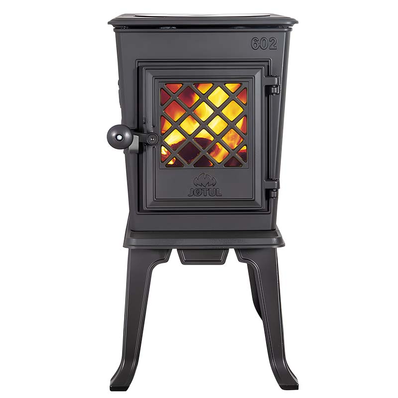 Jotul F 602 Eco schwarz | Jotul F 602 Eco Kaminofen 4,9 kW Schwarz Gusseisen Kochplatte